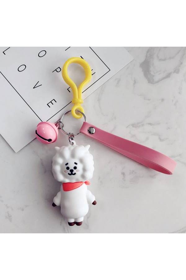 سلسلة مفاتيح بتصميم خروف كرتوني مستوحى من شخصيات فرقة بي تي إس - Image 2
