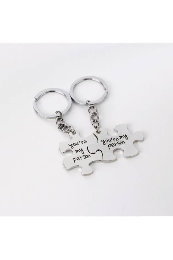 Generic - European And American Fashion Accessories You Are My Person Monogram Key Chain - Image 1