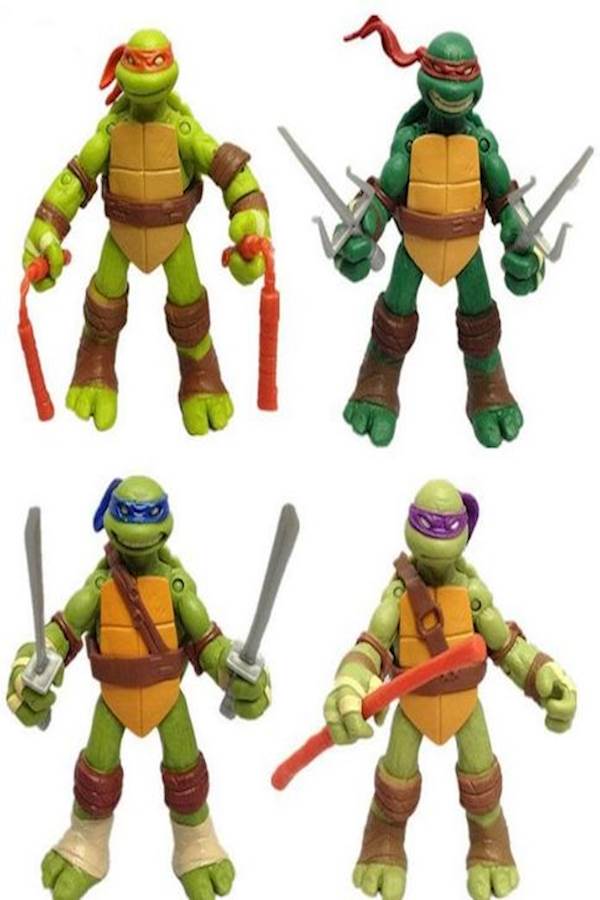 4-Piece Teenage Mutant Ninja Turtles Action Figure - Image 1
