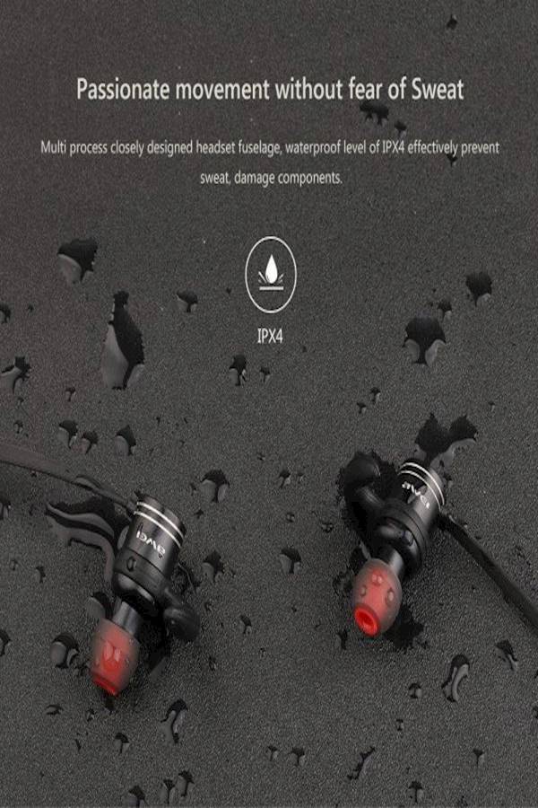 Awei Wireless In-Ear Earphone Black/Red - Image 5