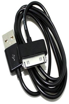 ماركة غير محددة كابل شحن ومزامنة بيانات بمنفذ USB لأجهزة آي باد 2/3 وآيفون 4/4S/3G/3Gs وآيبود أسود 
