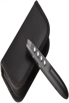 Generic 2.4GHz Laser Wireless USB PowerPoint Presentation Remote Control Pointer with Bag - Black Black/Silver  - Image 4