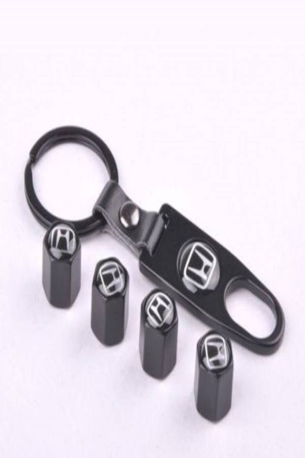 Generic Air Caps Valve Car Wheel Tyre For Honda Key Chain - Image 2