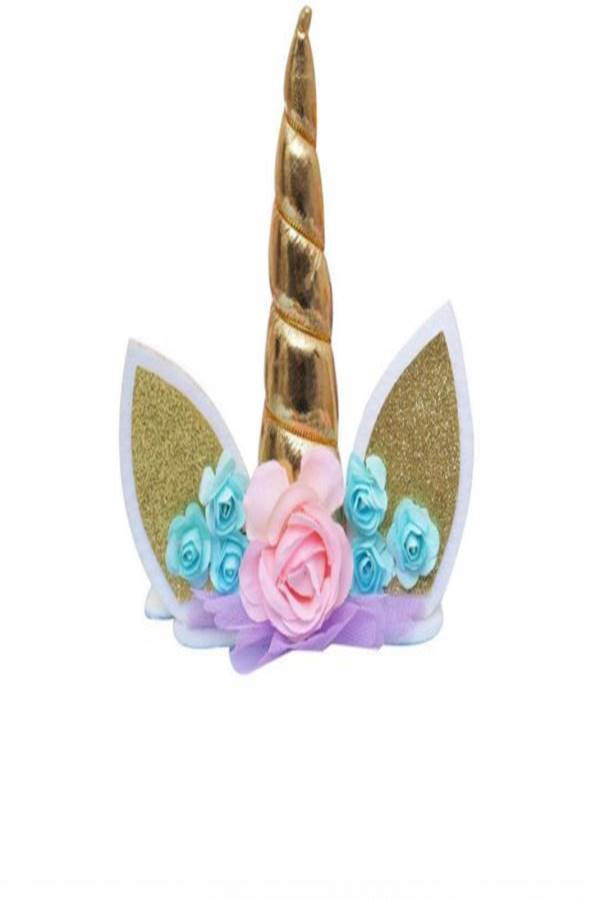 Unicorn Cupcake Topper Multi Color - Image 1
