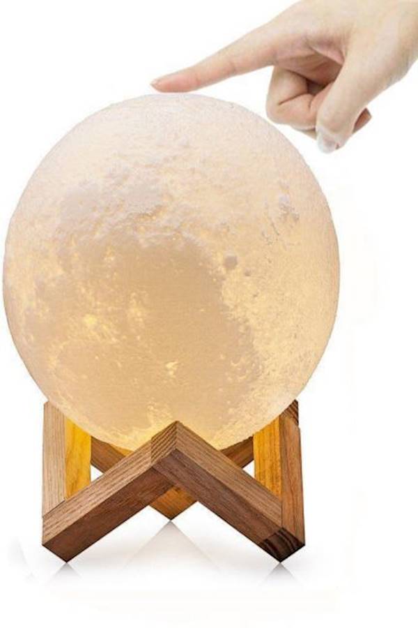 3D LED Moon Night Lamp Moonlight Base Table Desk Light Magical Gift Touch Sensor - Image 2
