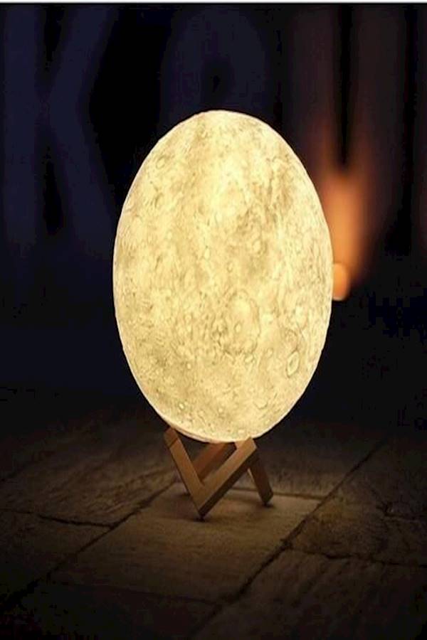 3D LED Moon Night Lamp Moonlight Base Table Desk Light Magical Gift Touch Sensor - Image 4