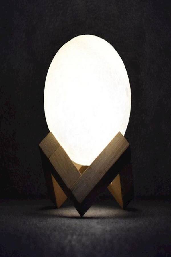 3D LED Moon Night Lamp Moonlight Base Table Desk Light Magical Gift Touch Sensor - Image 3