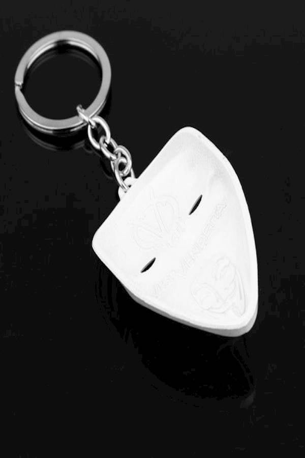 Personality Mask Keychain White - Image 4