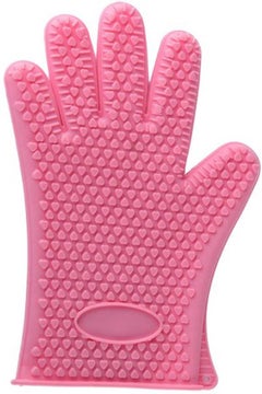 Generic Heat Resistant Waterproof Grip Silicone Cooking Gloves Oven Mitts for BBQ  - Image 2