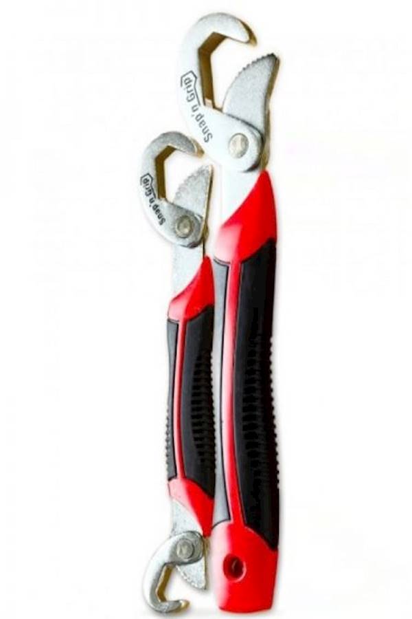 2-Piece Auto Adjustable Snap-N-Grip Wrench Set Red/Black/Silver 5.2 x 0.7cm - Image 3
