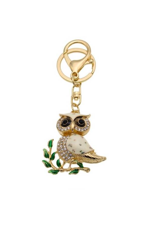 سلسلة مفاتيح بتصميم بومة للسيارة أو الحقيبة - Image 3