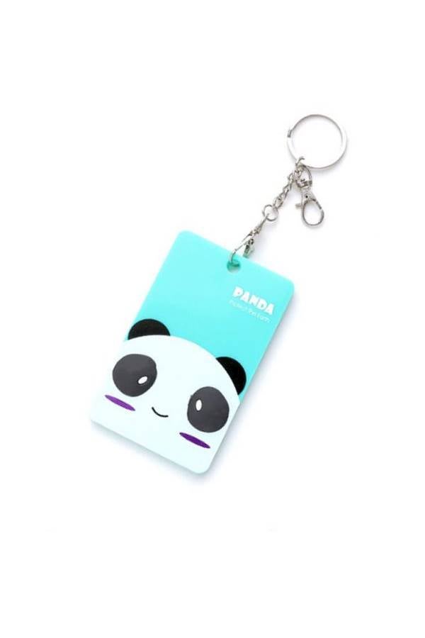 Generic Panda Card Case, Cartoon Card Holder Key Chain  - Image 1