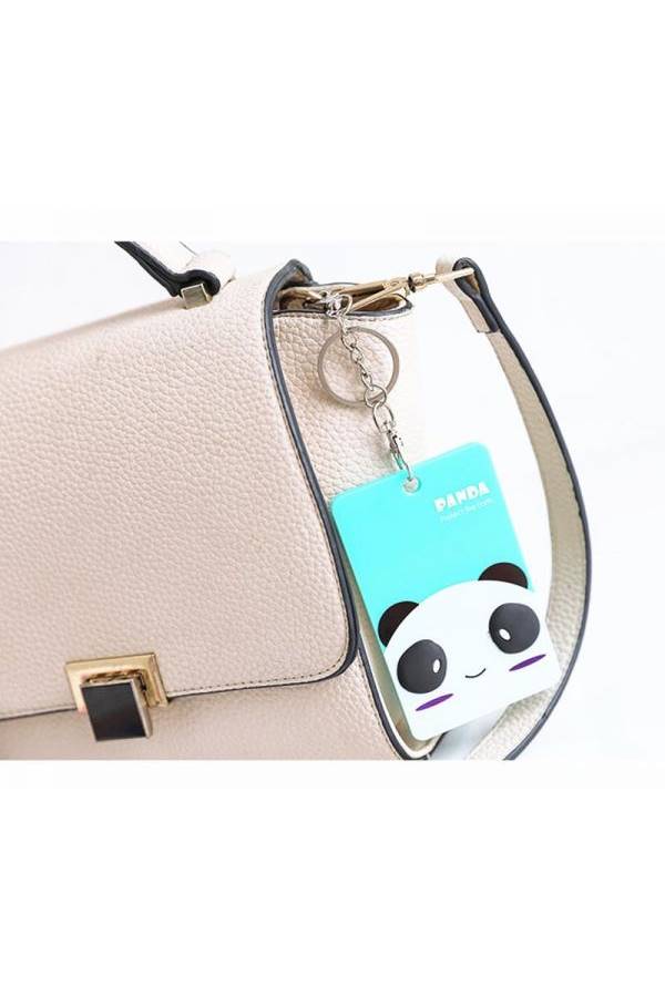 Generic Panda Card Case, Cartoon Card Holder Key Chain  - Image 4