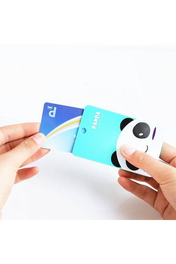 Generic Panda Card Case, Cartoon Card Holder Key Chain  - Image 3