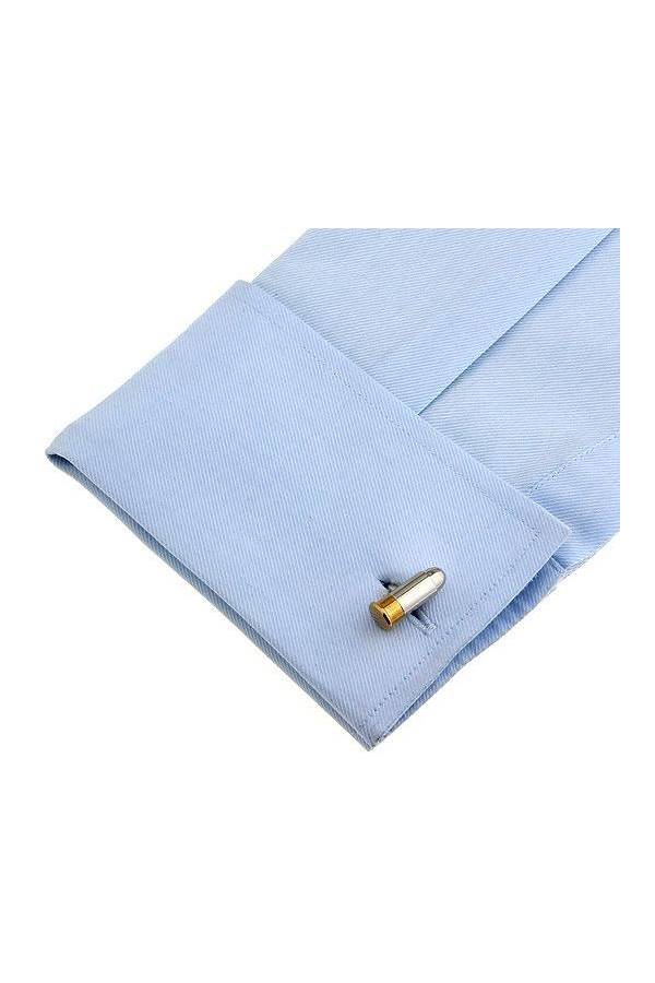 Generic - 18K Gold Plated Bullets Designed Cufflinks - Image 1