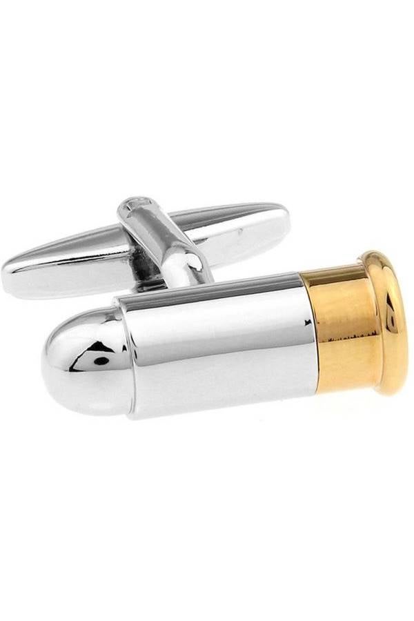 Generic - 18K Gold Plated Bullets Designed Cufflinks - Image 1