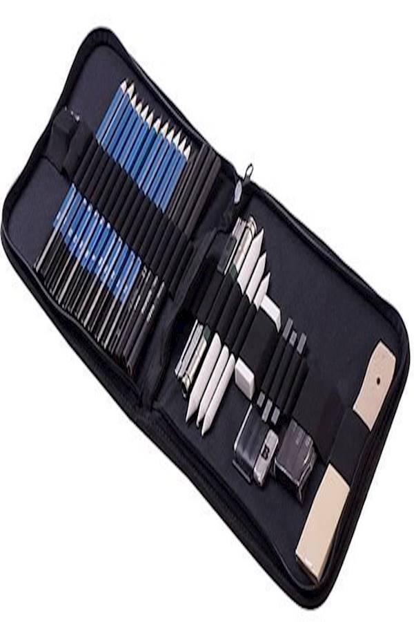 32Piece Wooden Drawing And Sketch Pencil Set - Image 2