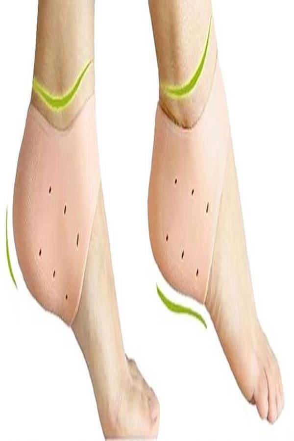 ماركة غير محددة واقي كعب مصنوع من السيليكون بيج One Size  - Image 4
