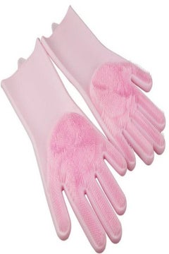 Generic Waterproof Silicone Gloves Pink  - Image 2