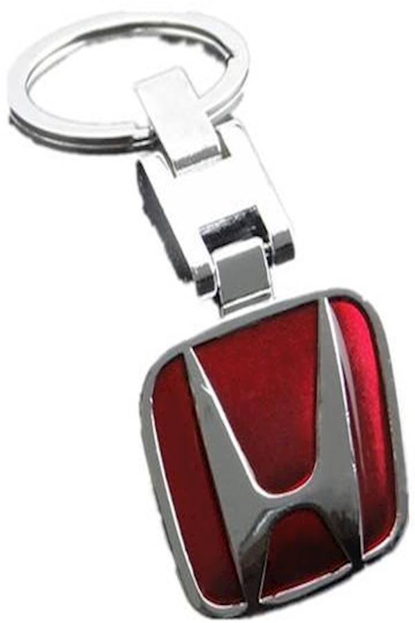 Mercedes Honda 3D Chrome Metal Key Chain