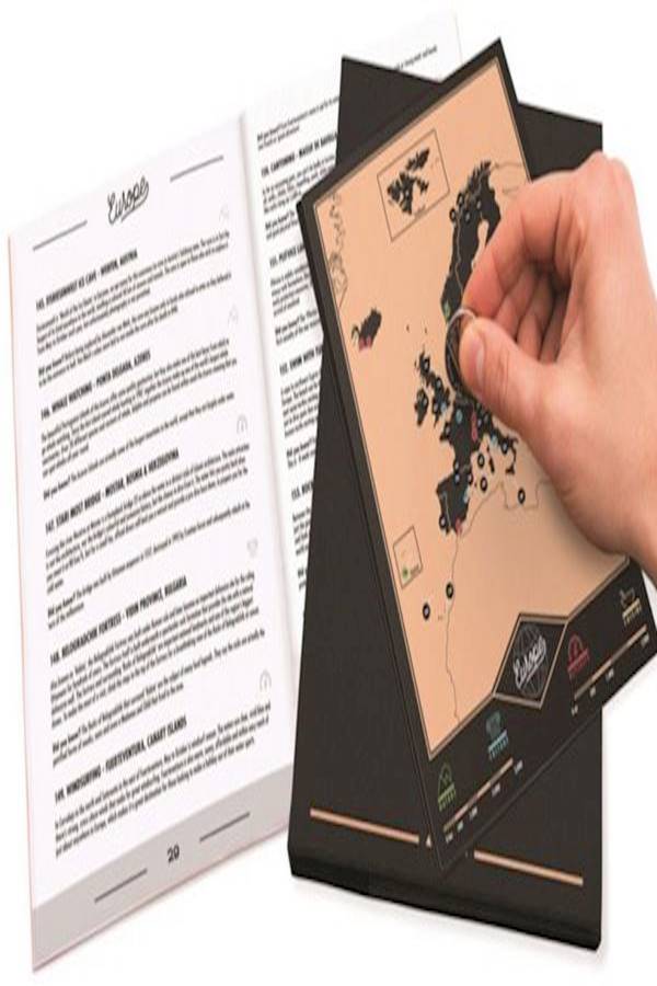 Scratch World Map Travel Edition Personalised Journal Log