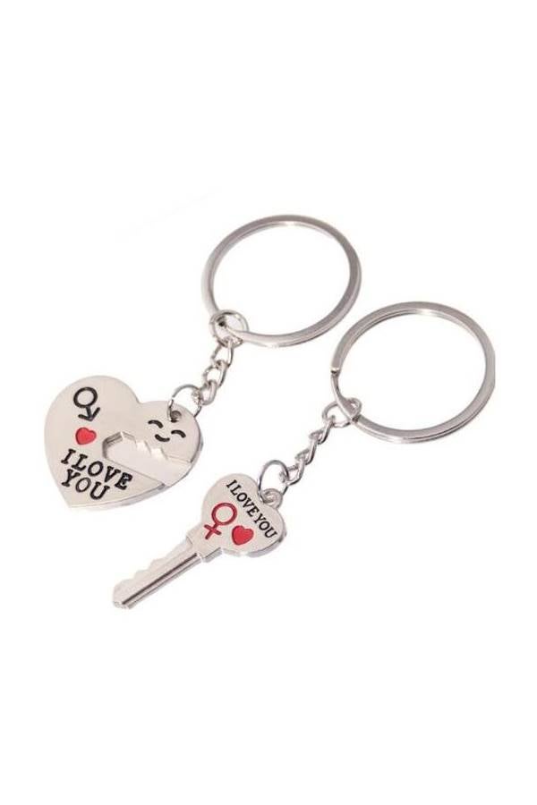 I Love You Heart+Arrow + Key Couple Key Chain - Image 2