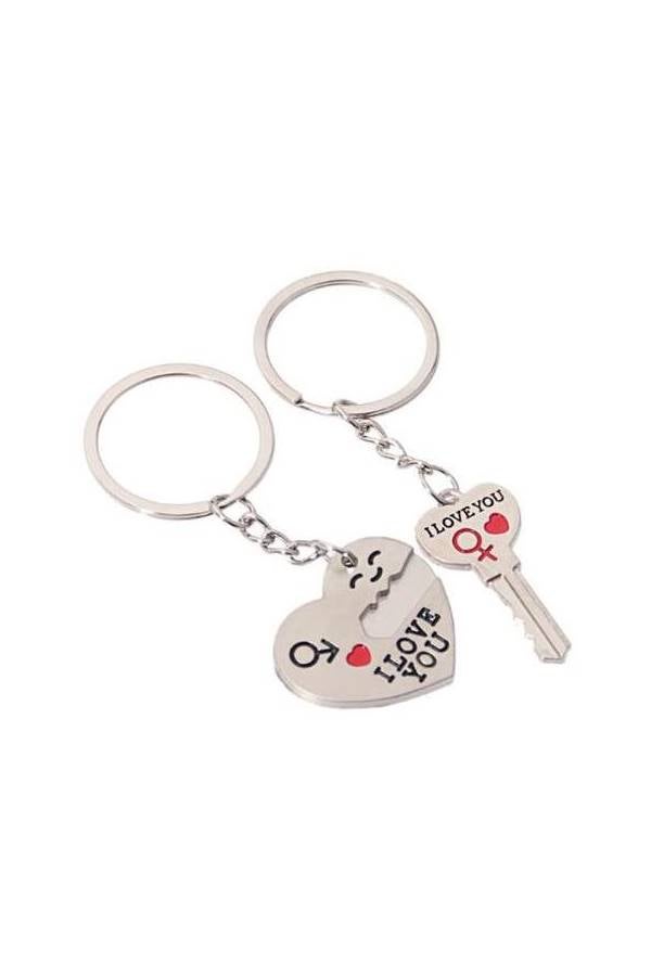 I Love You Heart+Arrow + Key Couple Key Chain - Image 3