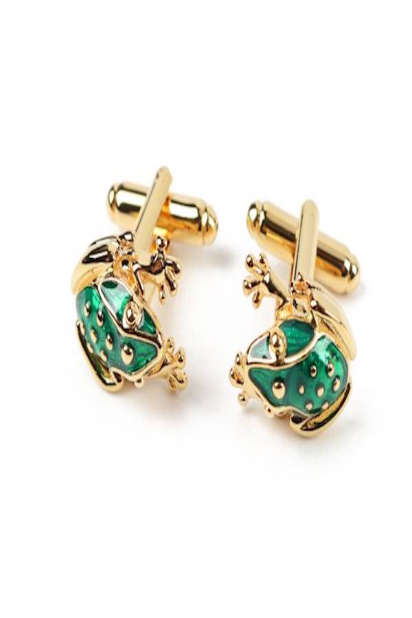 Generic - Personalized Frog Shaped Cufflinks - Image 1