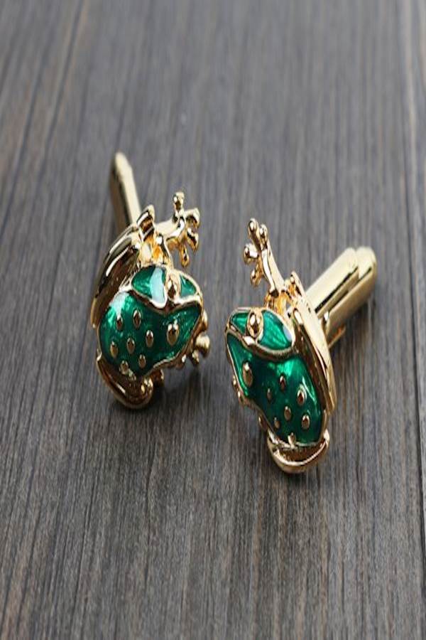 Generic - Personalized Frog Shaped Cufflinks - Image 1