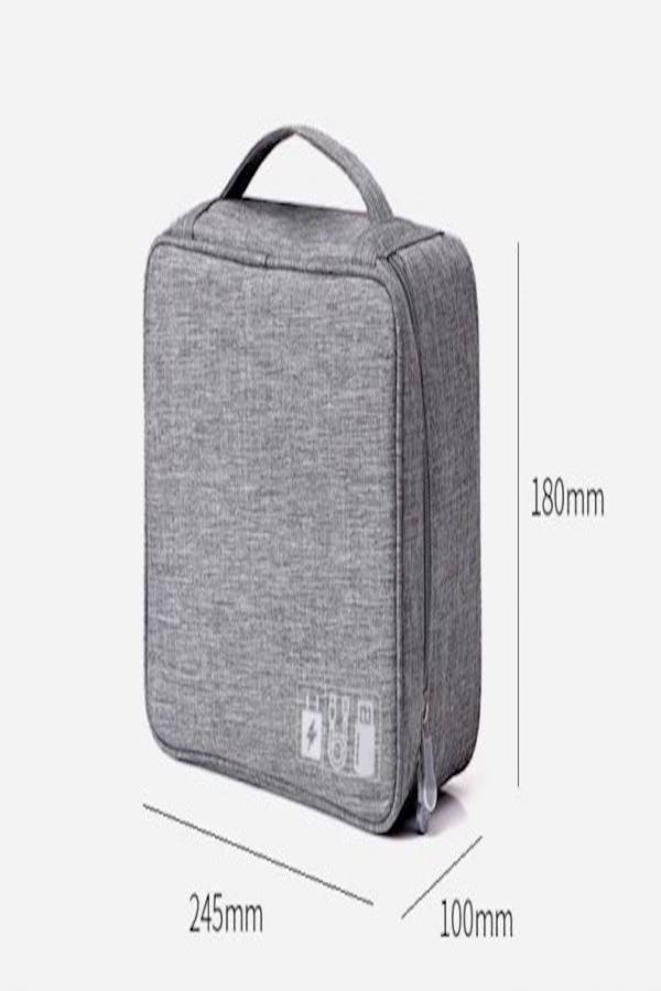 Travel Universal Cable Organizer Bag, Gadgets Accessories Case Storage Grey - Image 2
