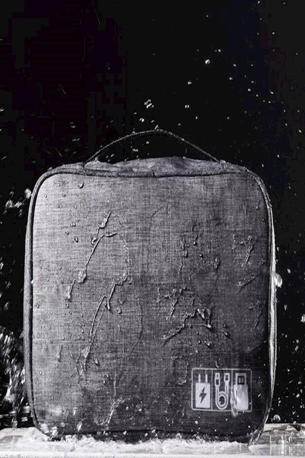 Travel Universal Cable Organizer Bag, Gadgets Accessories Case Storage Grey - Image 3