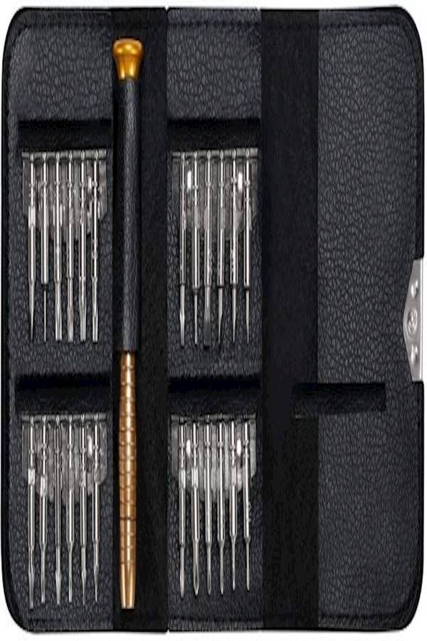 25-in-1 Stainless Steel Precision Screwdriver Set Silver 11.5cm - Image 1