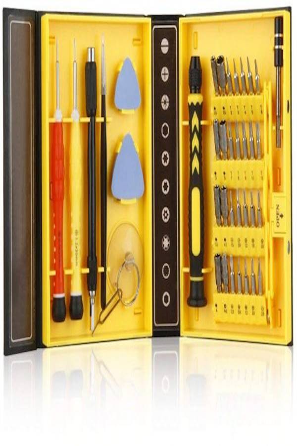 25-in-1 Stainless Steel Precision Screwdriver Set Silver 11.5cm - Image 2