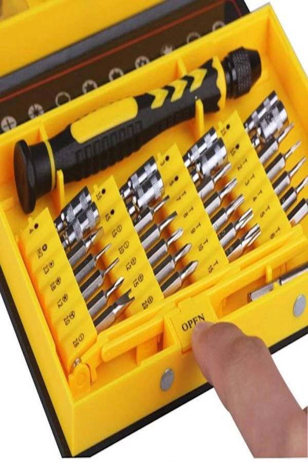 25-in-1 Stainless Steel Precision Screwdriver Set Silver 11.5cm - Image 3