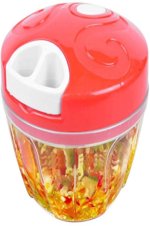 Speedy Chopper - Hand  Essential Kitchen Tools Vegetable Fruits Onion Chopped 3-Blades - Image 1