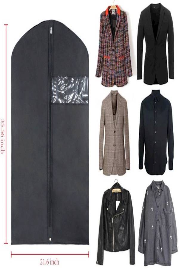 Generic - 3-Piece Coat Outfit Bags Set Black - Image 1