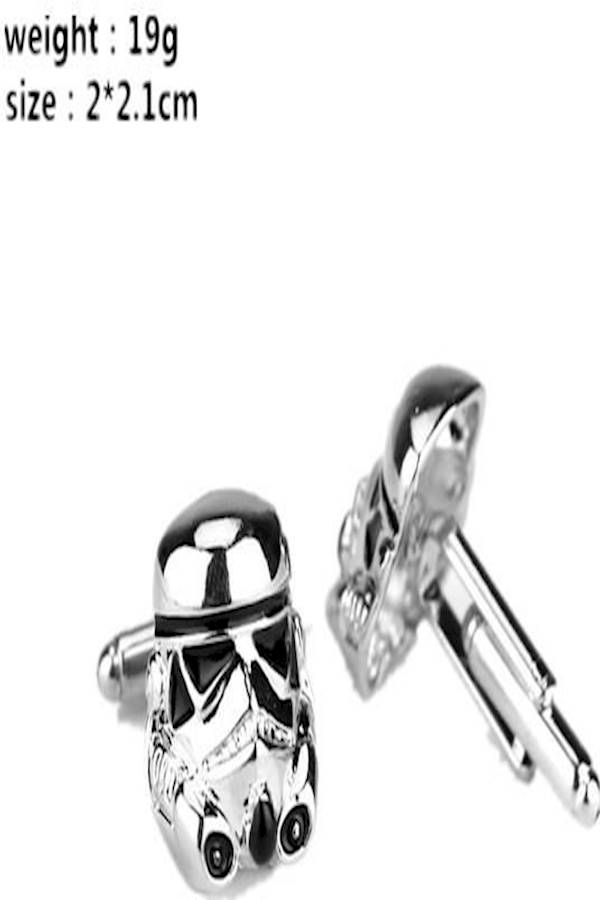 Generic - Star Wars Stormtrooper Design Alloy Cufflinks - Image 1