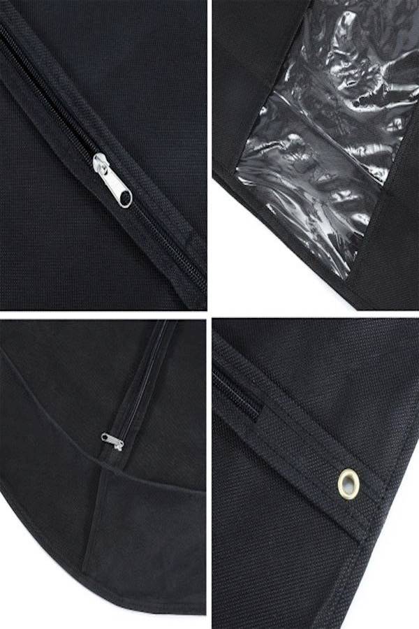 Generic - 3-Piece Coat Outfit Bags Set Black - Image 1