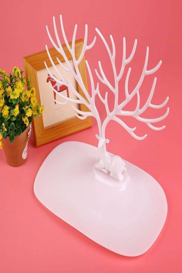 Generic - Deer Shape Jewelry Holder Organizer Jewelry Stand Display Tree - Image 1