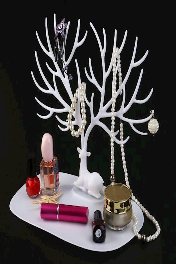 Generic - Deer Shape Jewelry Holder Organizer Jewelry Stand Display Tree - Image 1