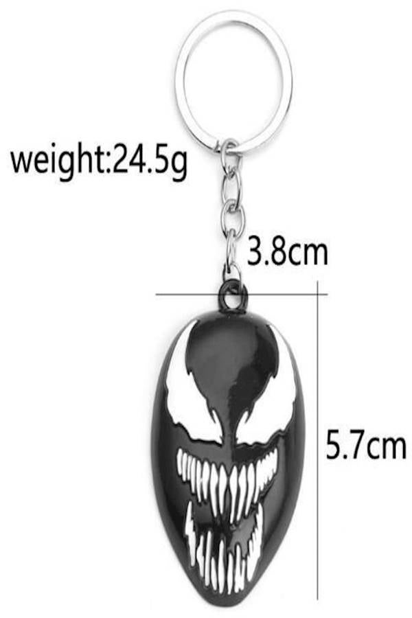 Venom Mask High Quality Metal Key Chain - Image 2