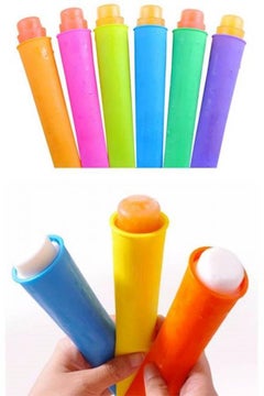 Generic 6PCS/Set Silicone Ice Stick Molds Form for Ice Cream Maker DIY Summer Frozen Ice Cream Mold kitchen Tools Popsicle Maker Lolly Mould (Color randomly sent)  - Image 3