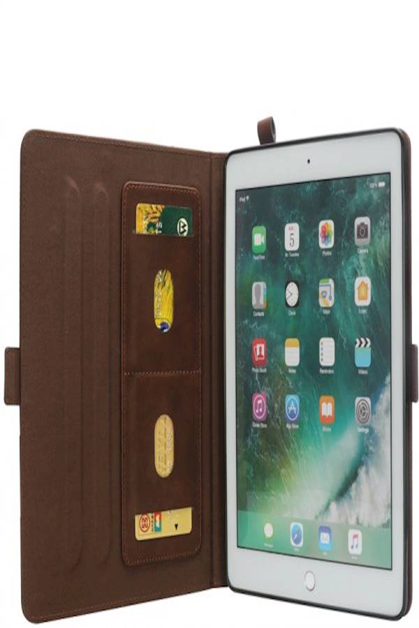 Generic Multifunction Genuine Leather Apple iPad Mini 1/2/3/4 7.9 Inch Case Smart Card Holder Standing Protective Sleeve Flip Cover  - Image 2
