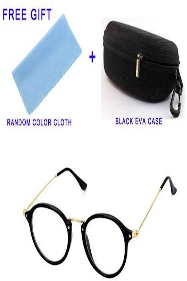 Generic - Korean Style Round  Lens Eyewear Fashion Metal Frame Flat Glasses - Image 1