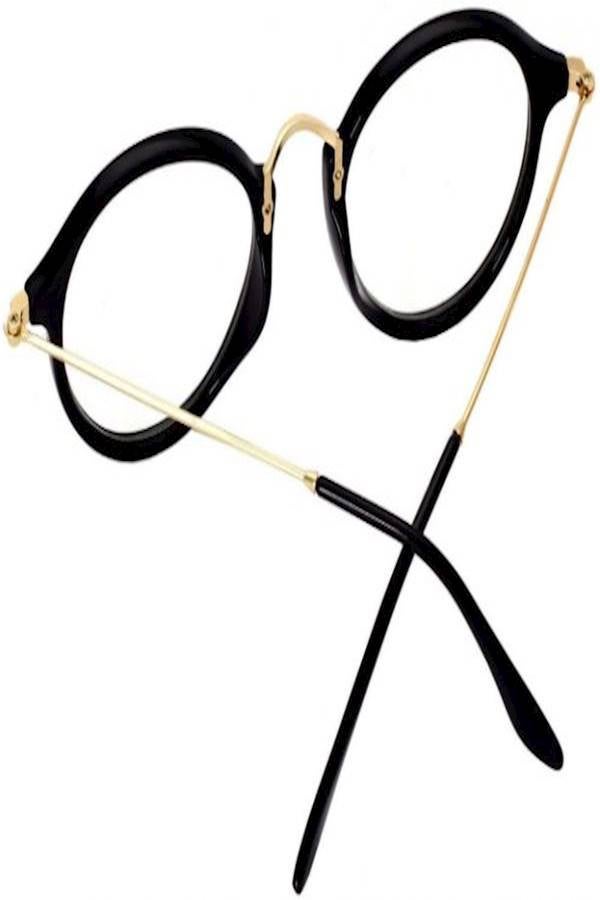 Generic - Korean Style Round  Lens Eyewear Fashion Metal Frame Flat Glasses - Image 1