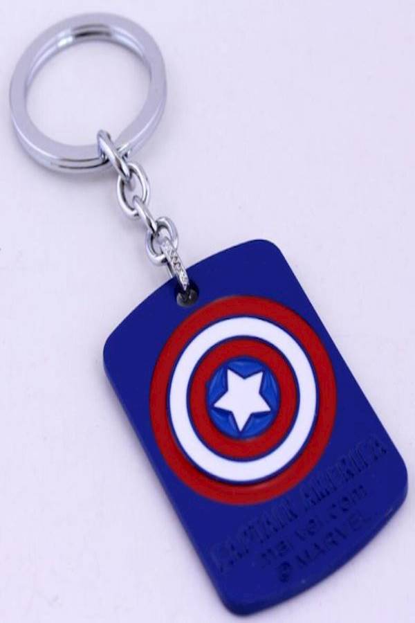 سلسلة مفاتيح على شكل شعار كابتن أمريكا بتصميم مستوحى من فيلم "The Avengers" - Image 2
