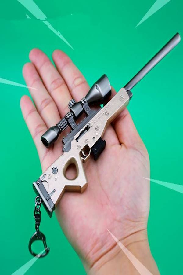 Generic - 6.7Inch Fortnite Bolt Sniper Rifle Gun Model Alloy Weapon Model Toys Zy Key Chain - Image 1