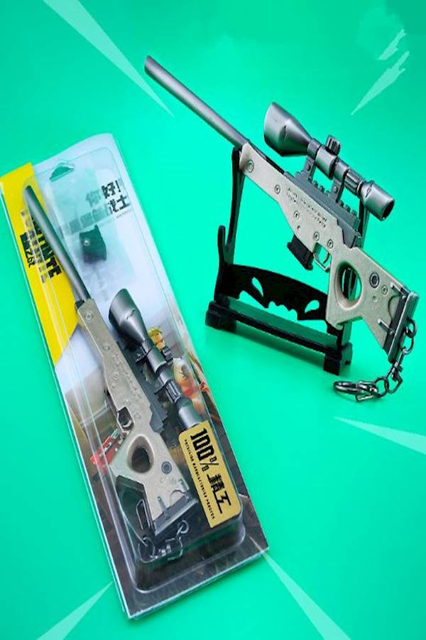 Generic - 6.7Inch Fortnite Bolt Sniper Rifle Gun Model Alloy Weapon Model Toys Zy Key Chain - Image 1