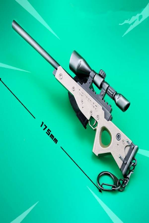 Generic - 6.7Inch Fortnite Bolt Sniper Rifle Gun Model Alloy Weapon Model Toys Zy Key Chain - Image 1