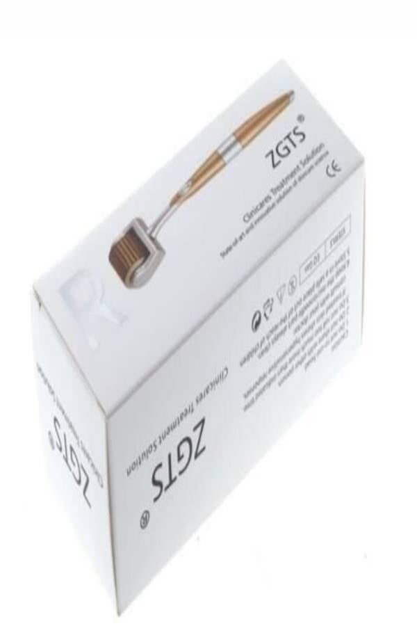 ZGTS - Derma Roller Cosmetic Needling Instrument Gold/Silver 0.5mm - Image 1